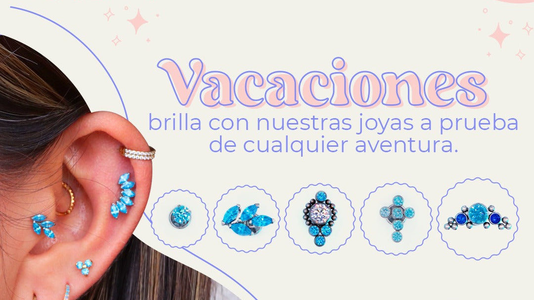 Piercings para verano: joyas resistentes al agua y al sol