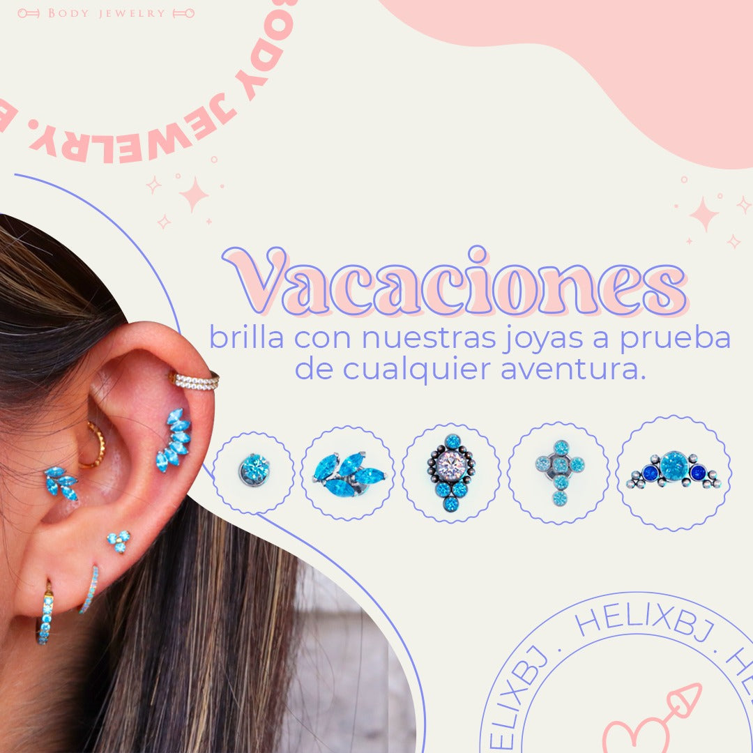 Piercings para verano: joyas resistentes al agua y al sol