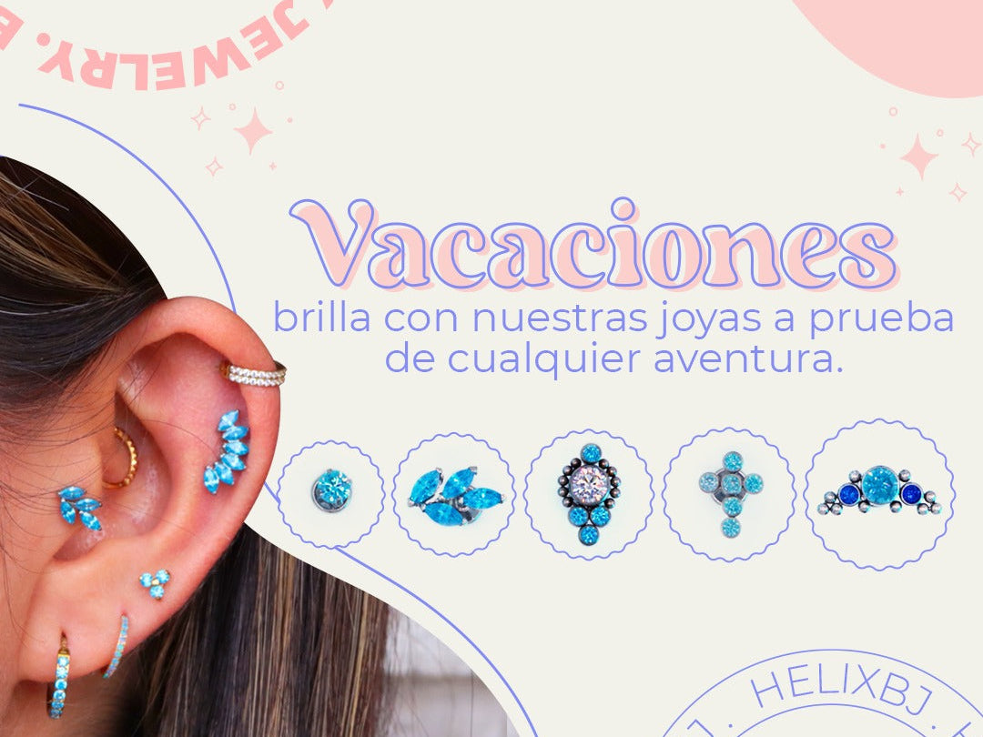 Piercings para verano: joyas resistentes al agua y al sol