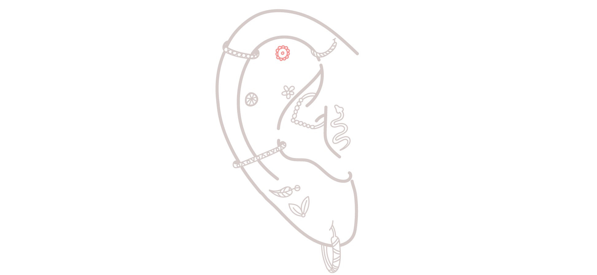 Piercing Flat de Lujo | Oro y Titanio Premium