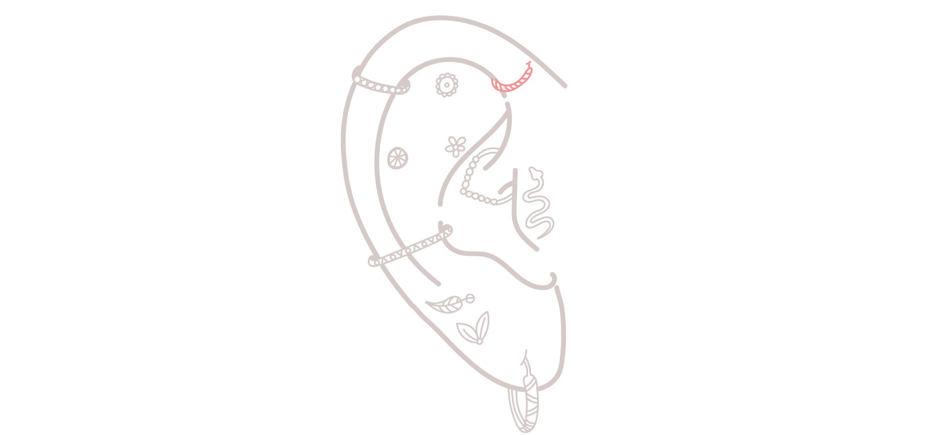 Piercings Forward Helix de Lujo | Oro y Titanio Premium