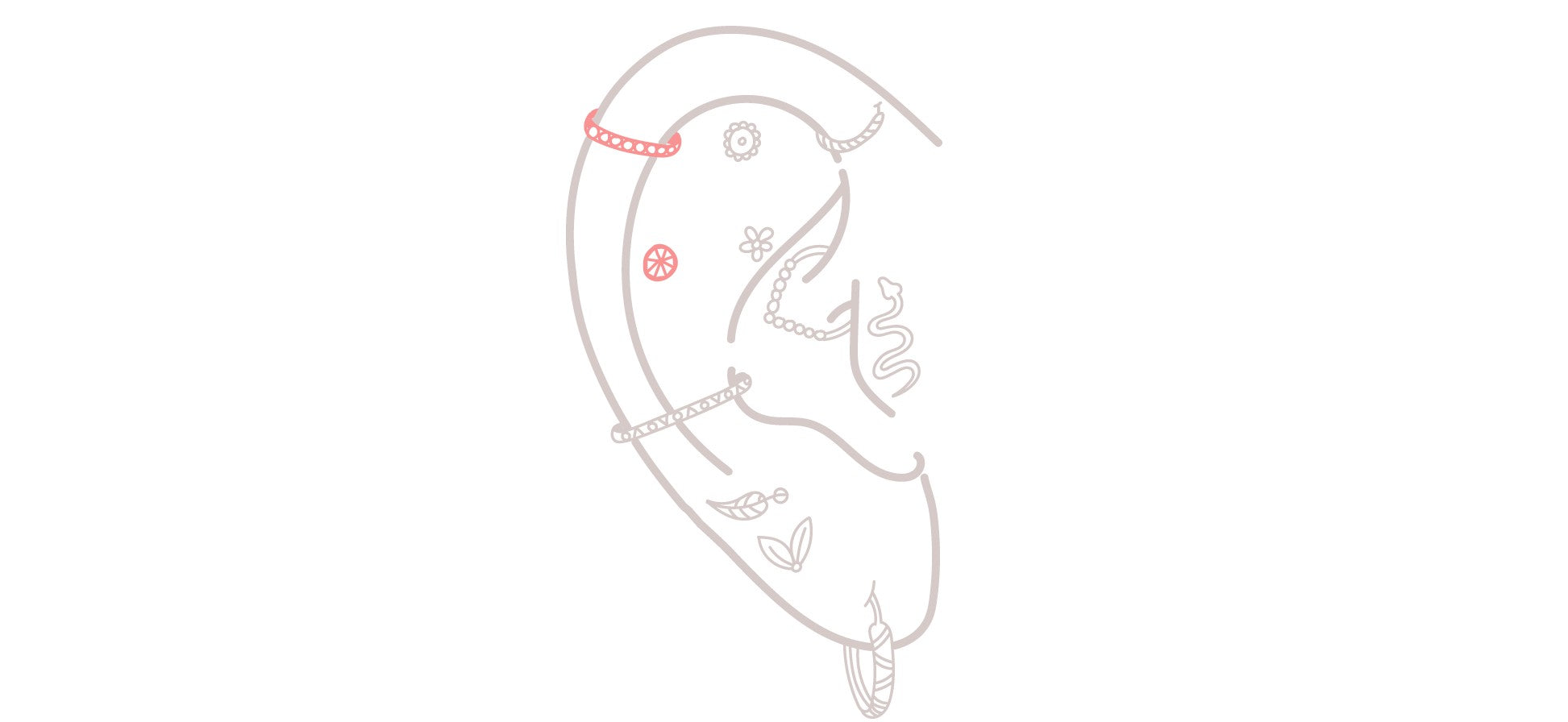 Piercing Helix de Lujo | Oro y Titanio Premium