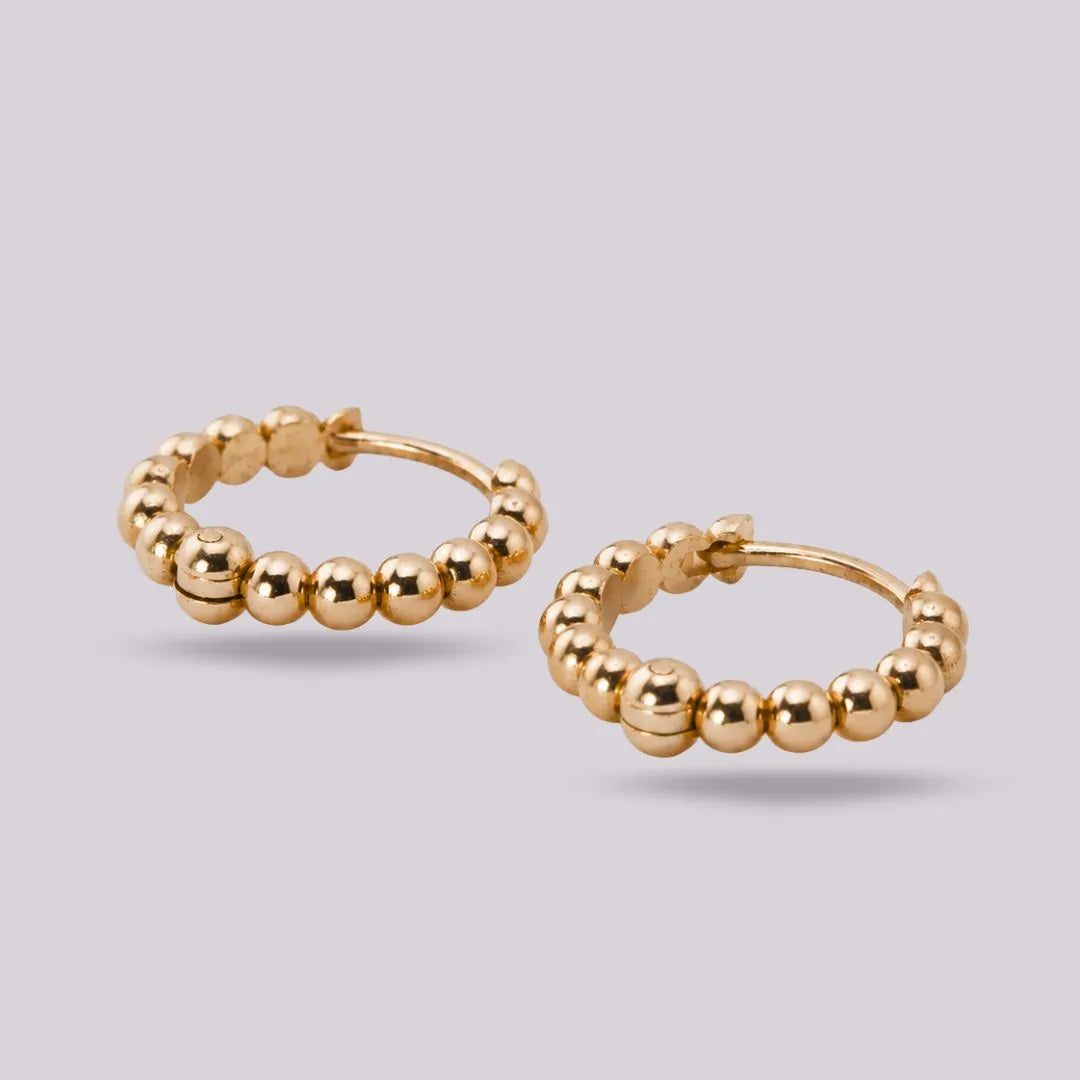 Candongas con relieve ORO 18K