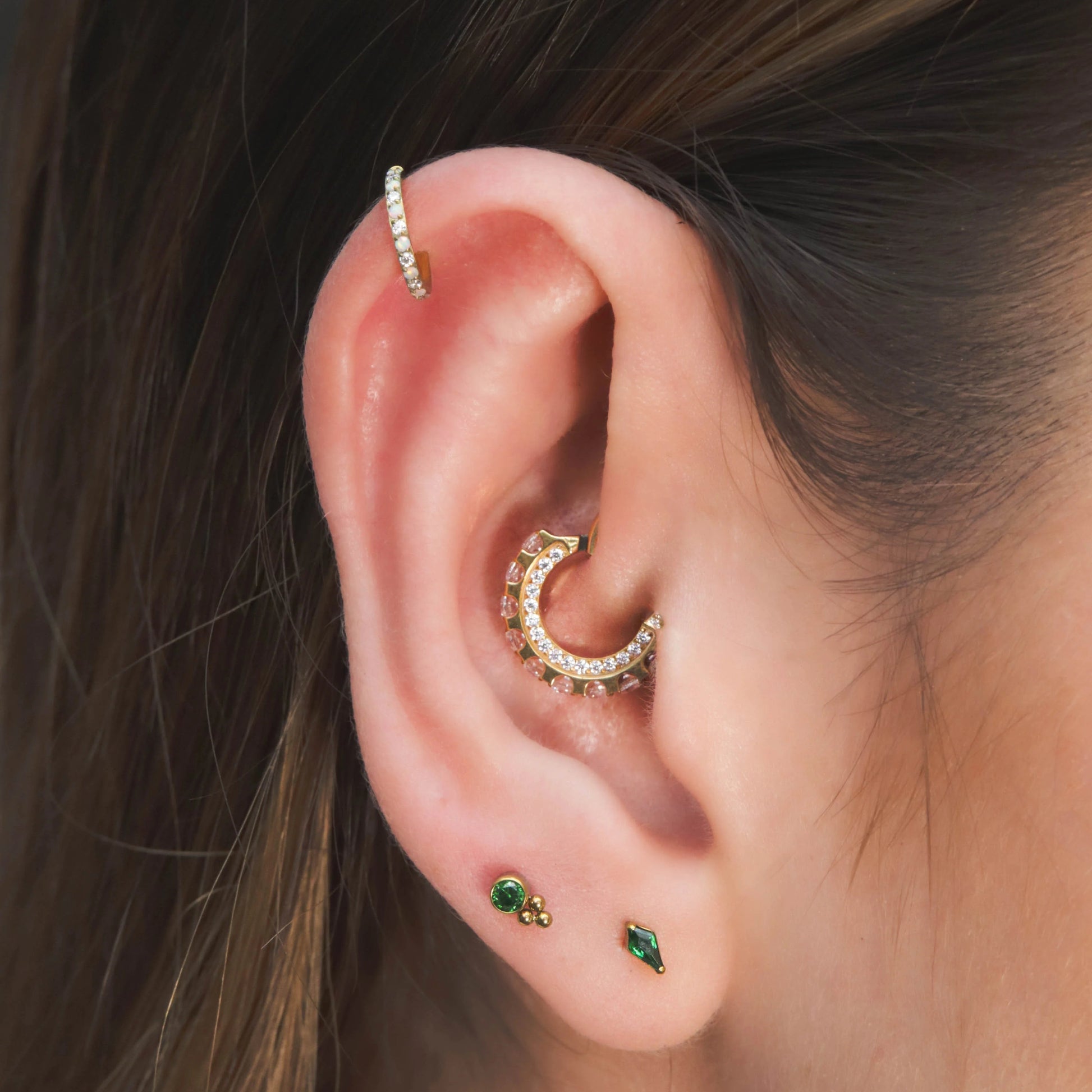Titanium Mini Green Labret