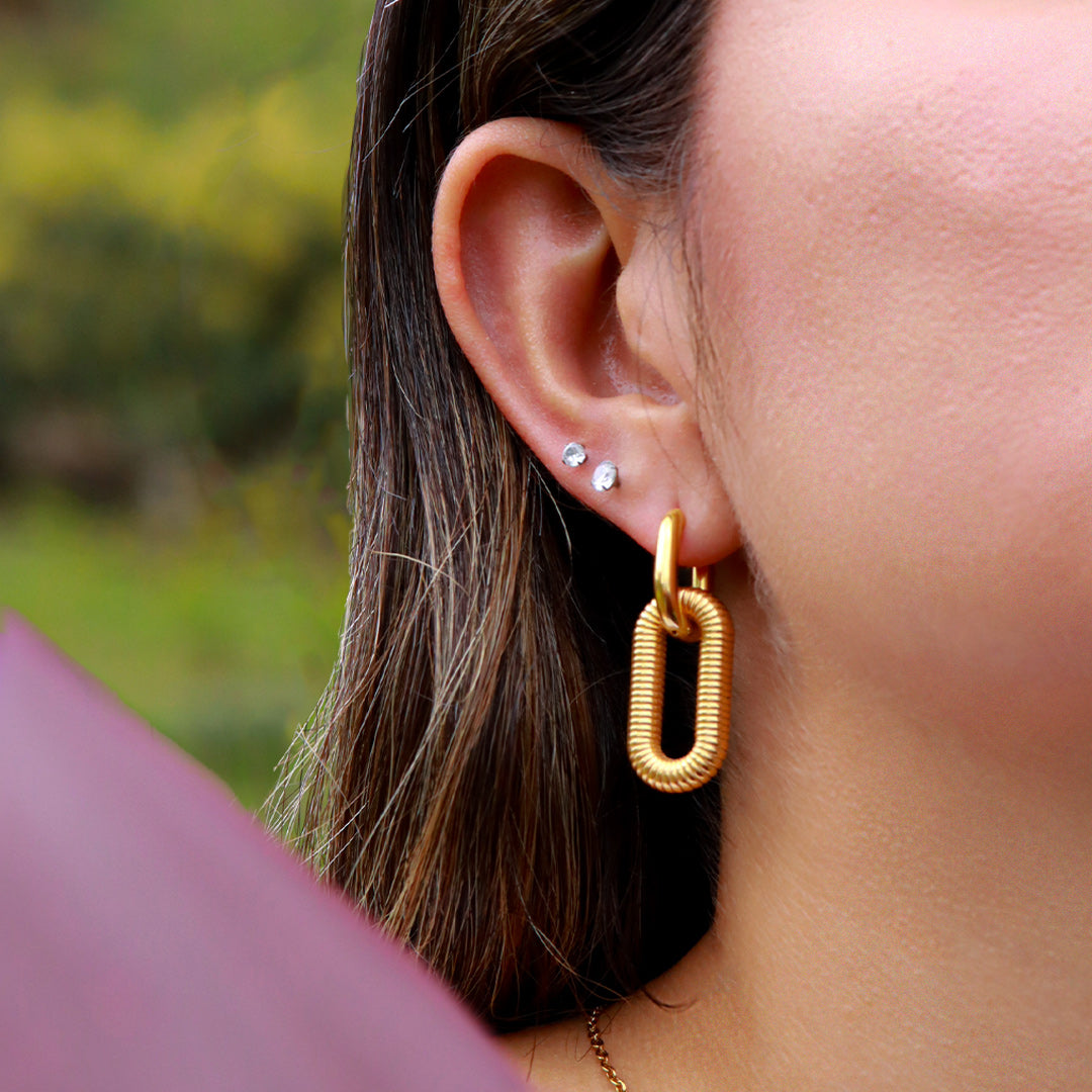 Aretes Modulares Rectangulares en Acero Inoxidable – Dorado PVD y Plateado