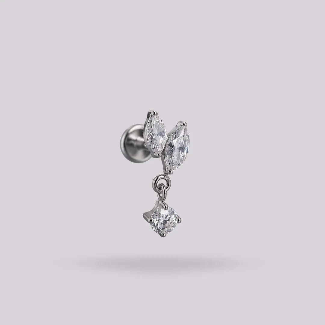 Labret Pétalo con Colgante