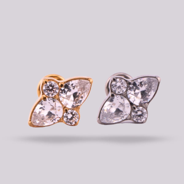 Jaspe Labret – Implant-Grade Titanium with Zircon