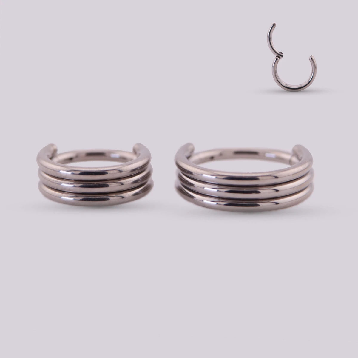 Aro Clicker Mystic en Titanio – Dorado y Plateado