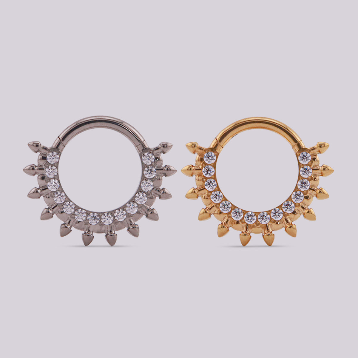 Aro Sol en Titanio Grado Implante para Daith y Septum