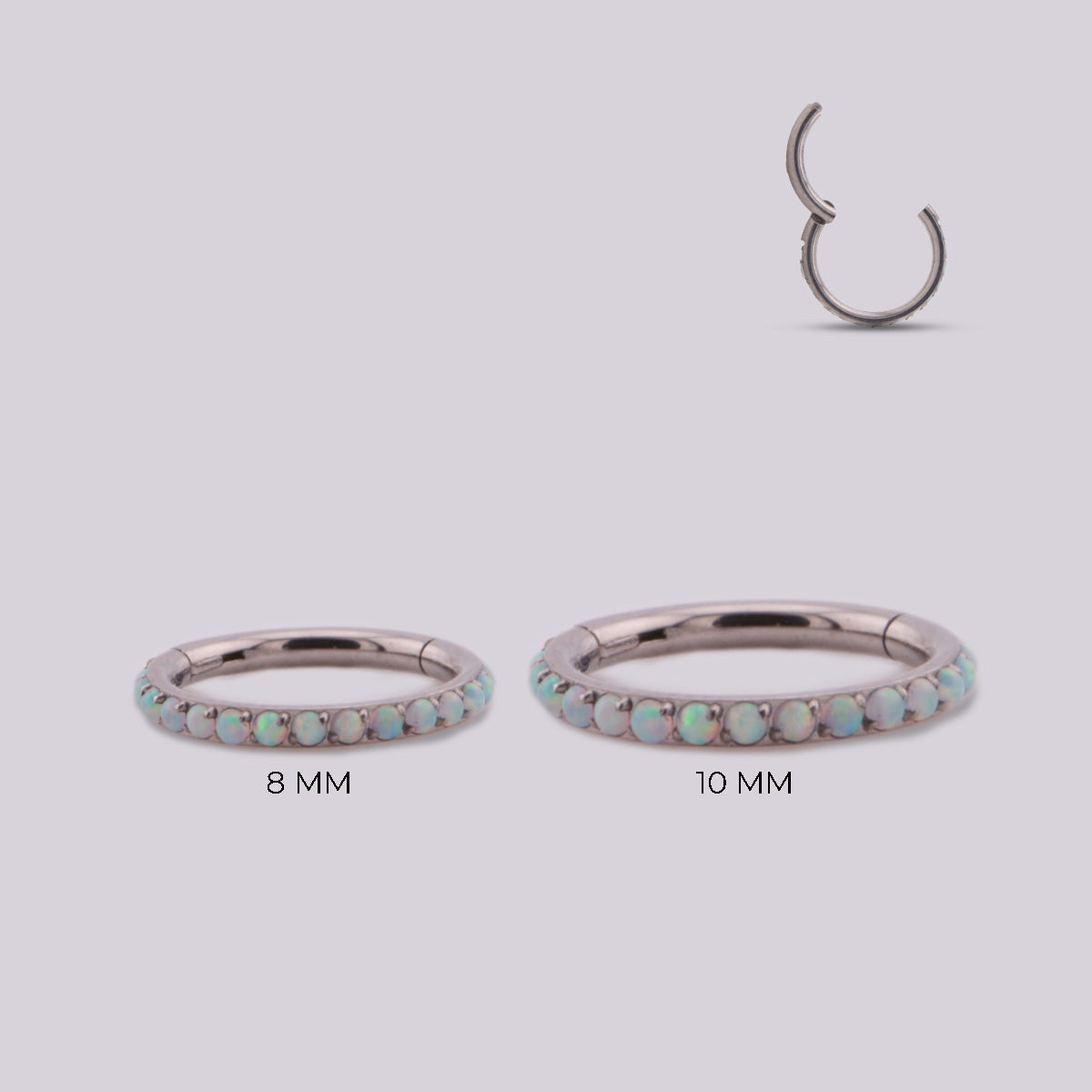 Aro Boreal en Titanio con Ópalo