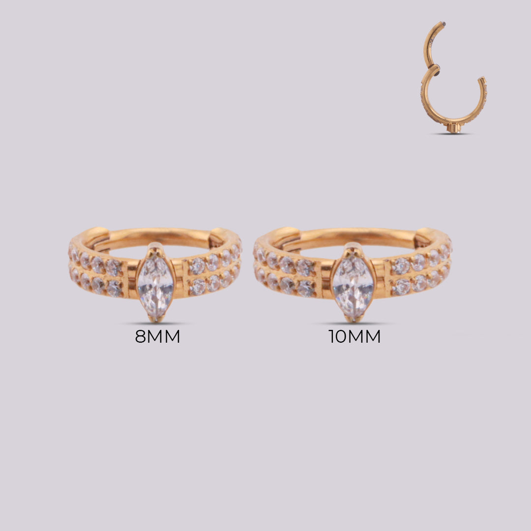 Aro en Titanio Gema con Zirconia