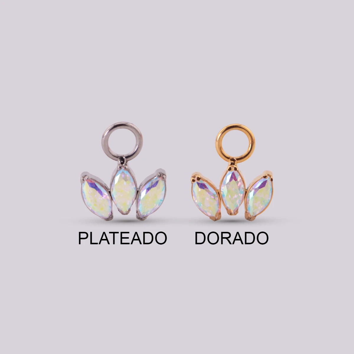 Charm Corona en Titanio para Piercings