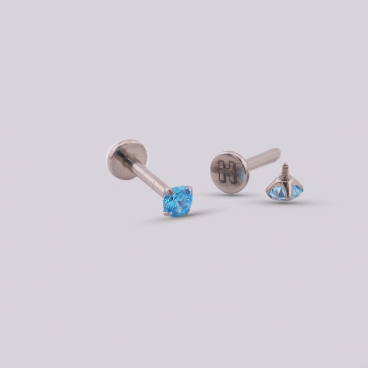 Labret Sparkly Colors en Titanio – Multicolor