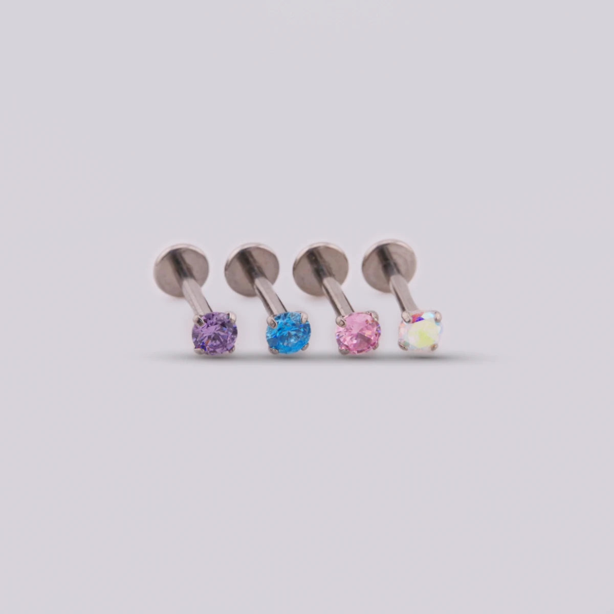 Labret Sparkly Colors en Titanio – Multicolor