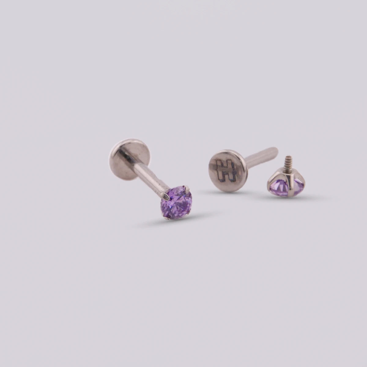 Labret Sparkly Colors en Titanio – Multicolor