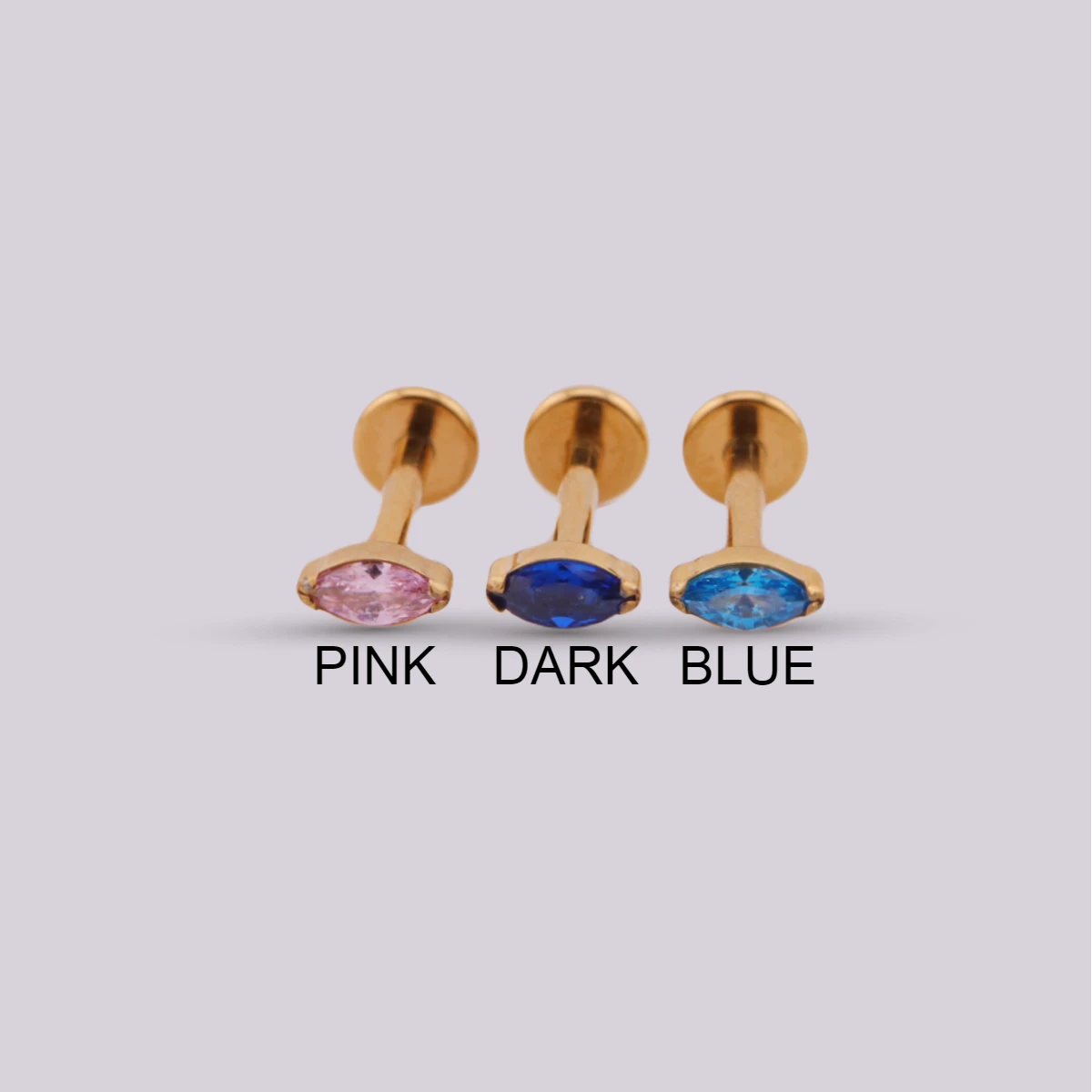 Titanium ear jewel