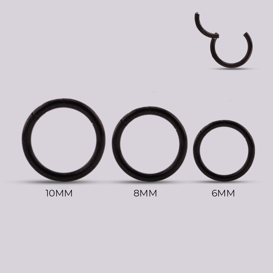 Aro Clicker Básico Negro en Titanio