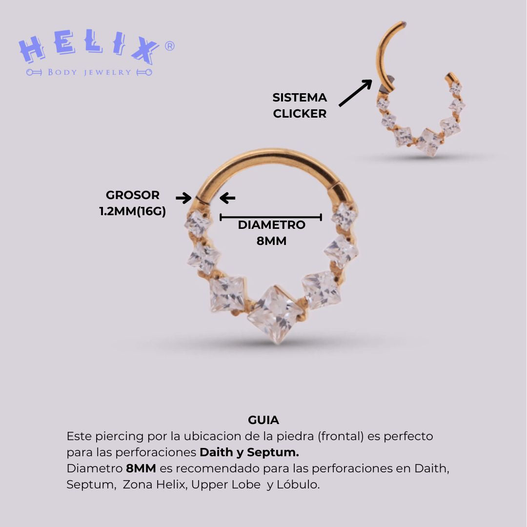 Aro Clicker Persei en Titanio