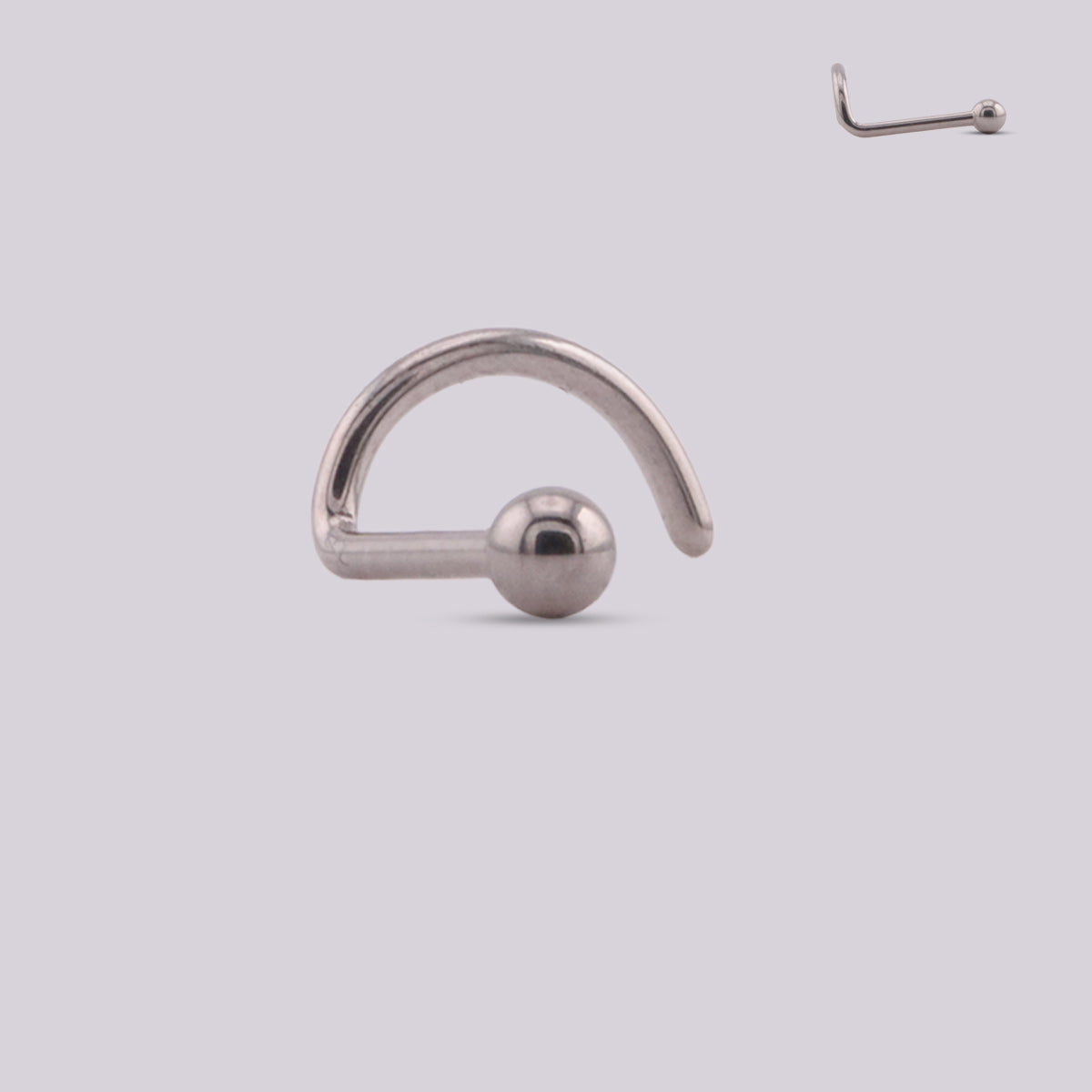 Nostril Espiral Point en Titanio