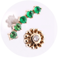Piercings en Oro Sólido 18K