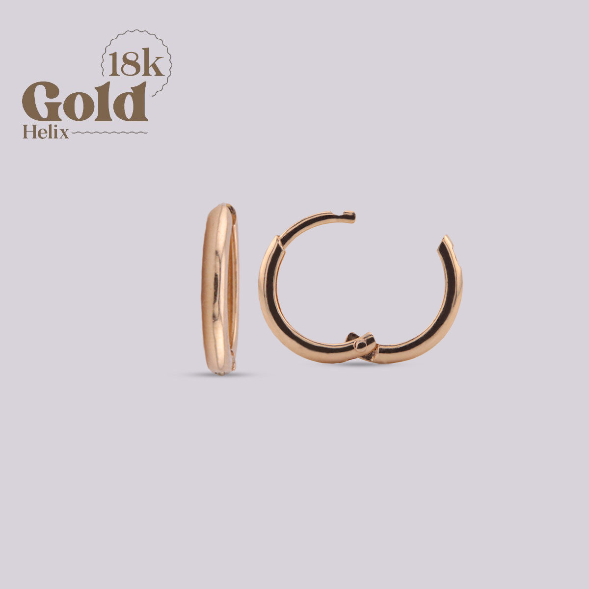 Arete Clicker de Oro 18K 6mm