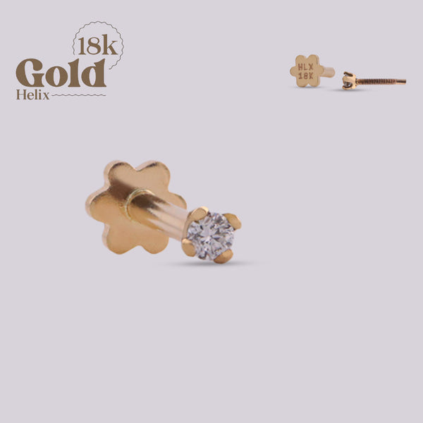 Diamond stud earring 1.5mm |Gold 18K