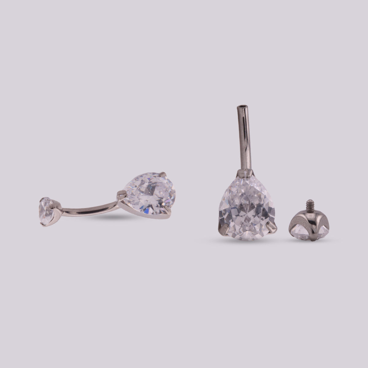 Alba Navel Piercing in Titanium