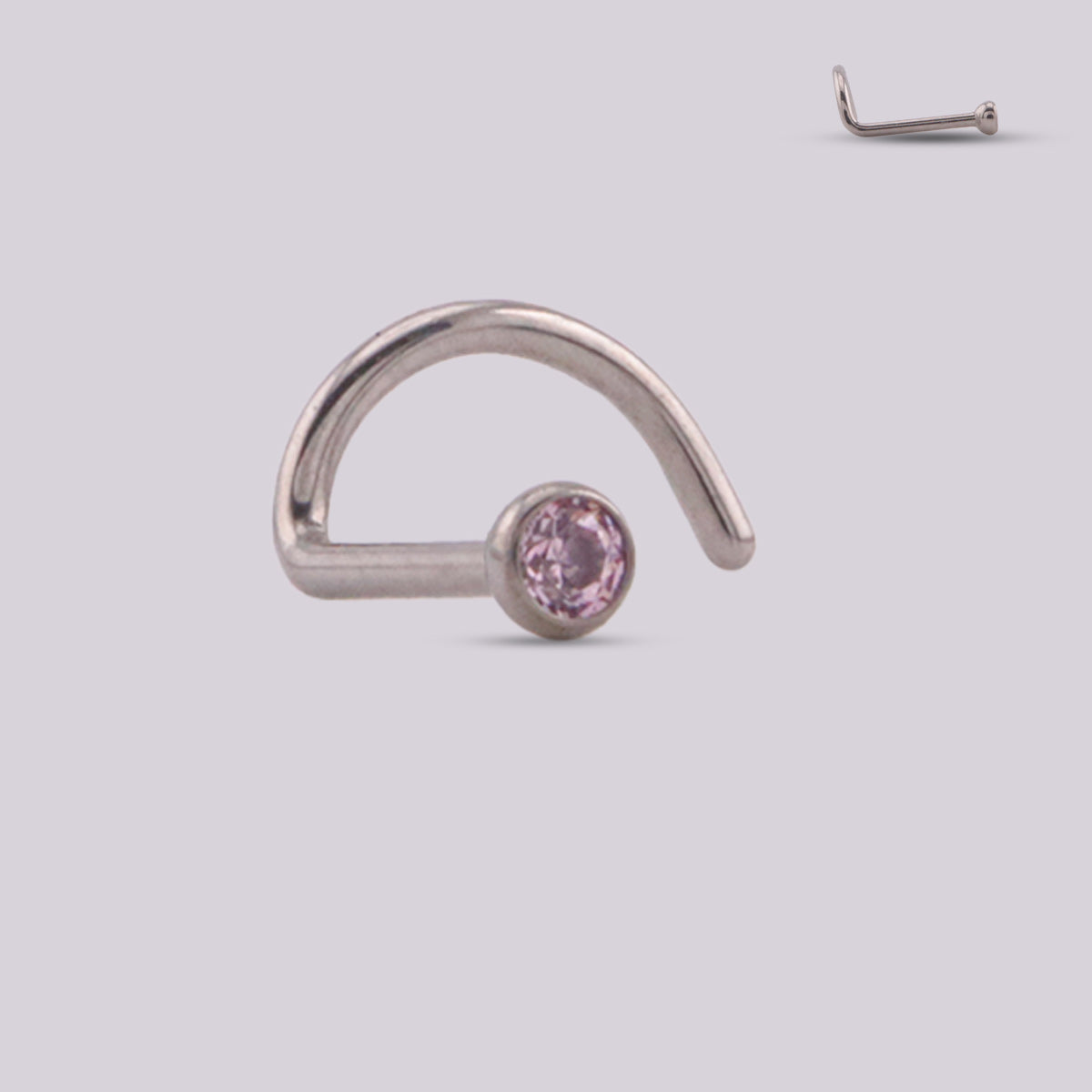 Nostril Rosa en Titanio