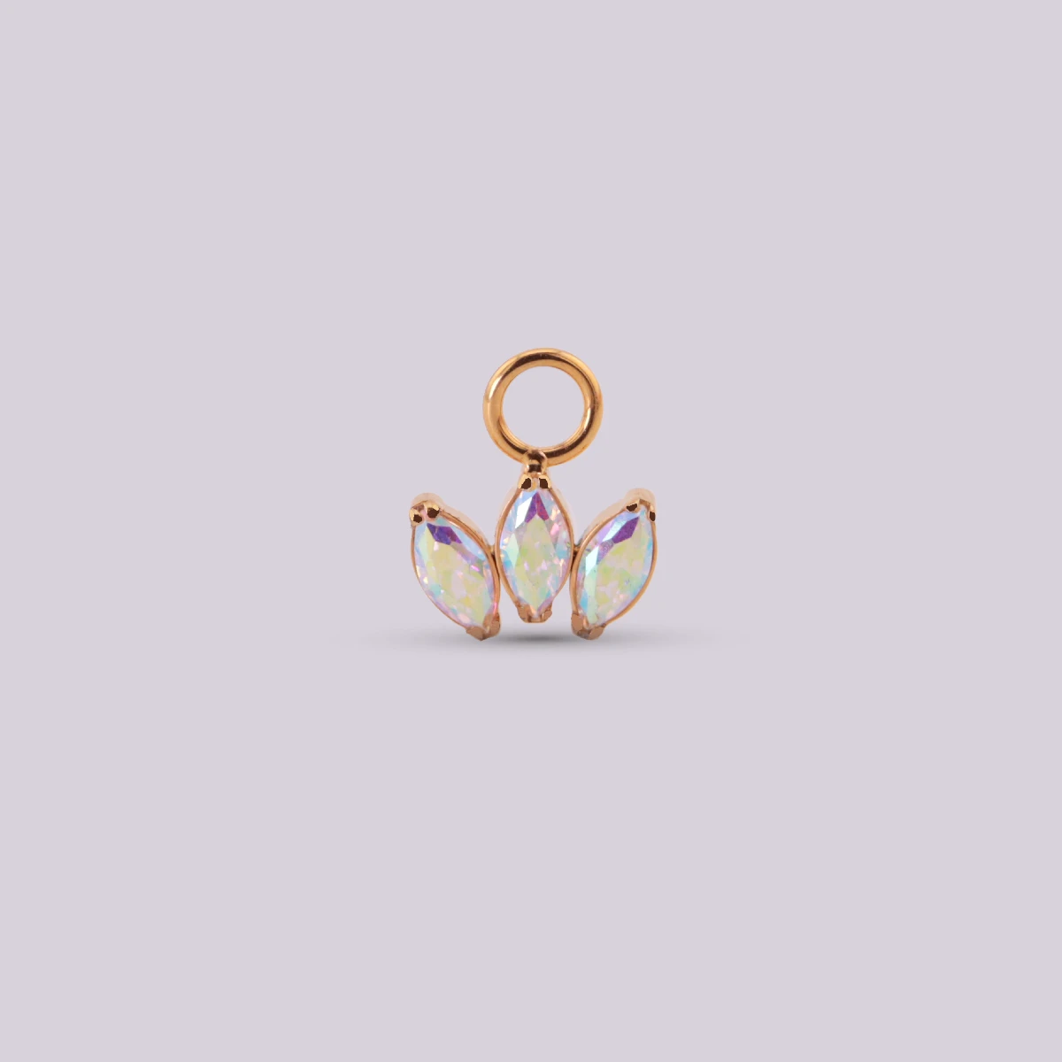 Charm Corona en Titanio para Piercings