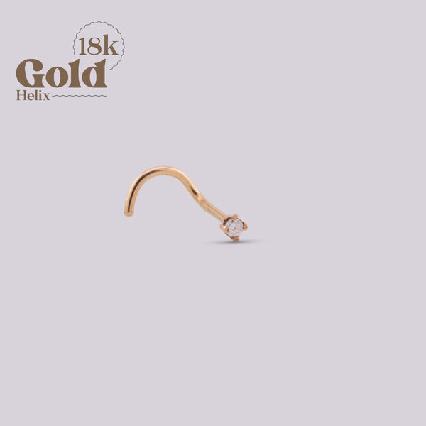 Nostril jewel with diamond|Gold18K