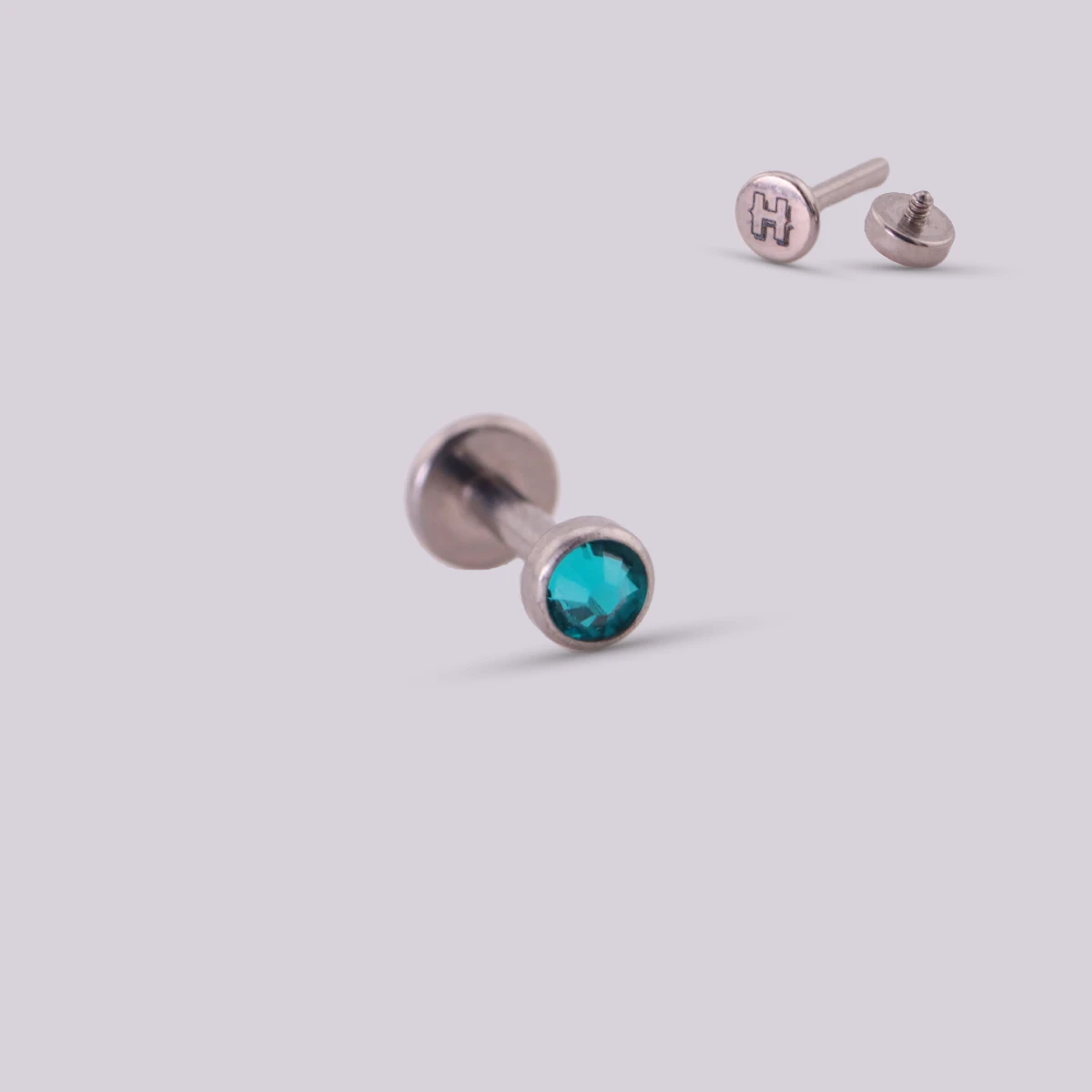 Labret Mirror en Titanio