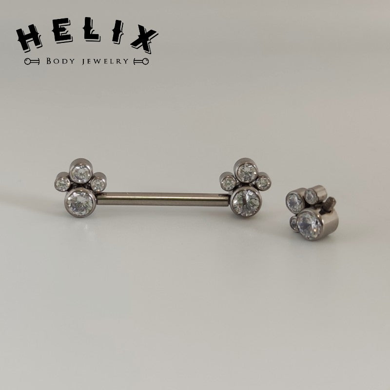 Piercing de Pezón Huella en Titanio