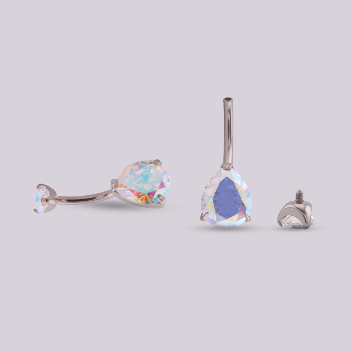 Grape Navel Piercing in Titanium