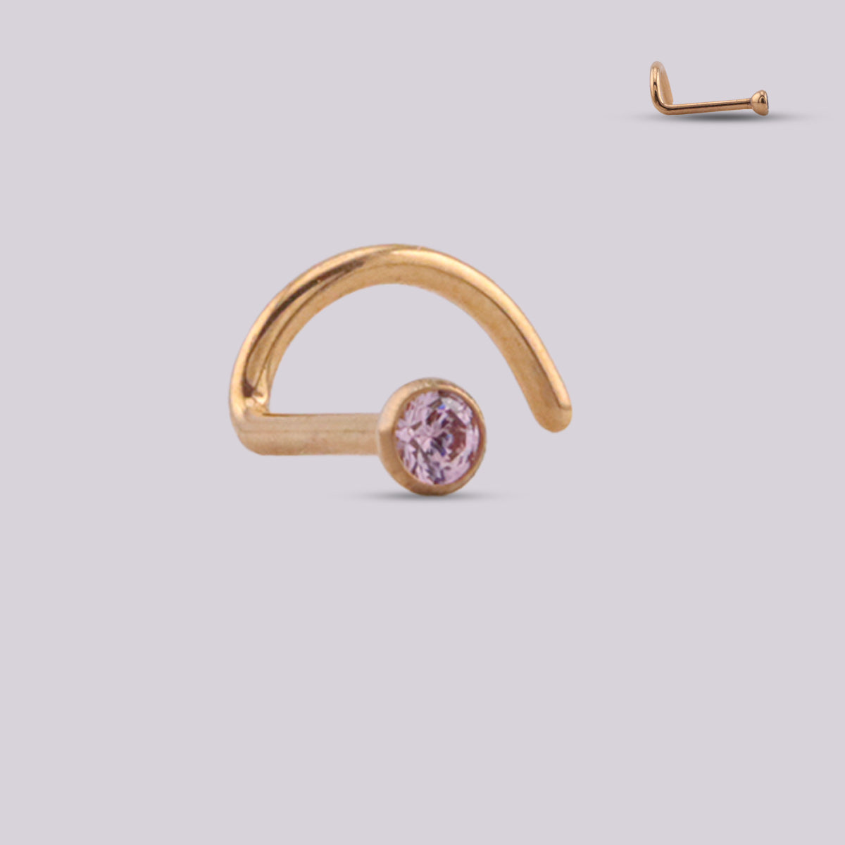 Nostril Rosa en Titanio