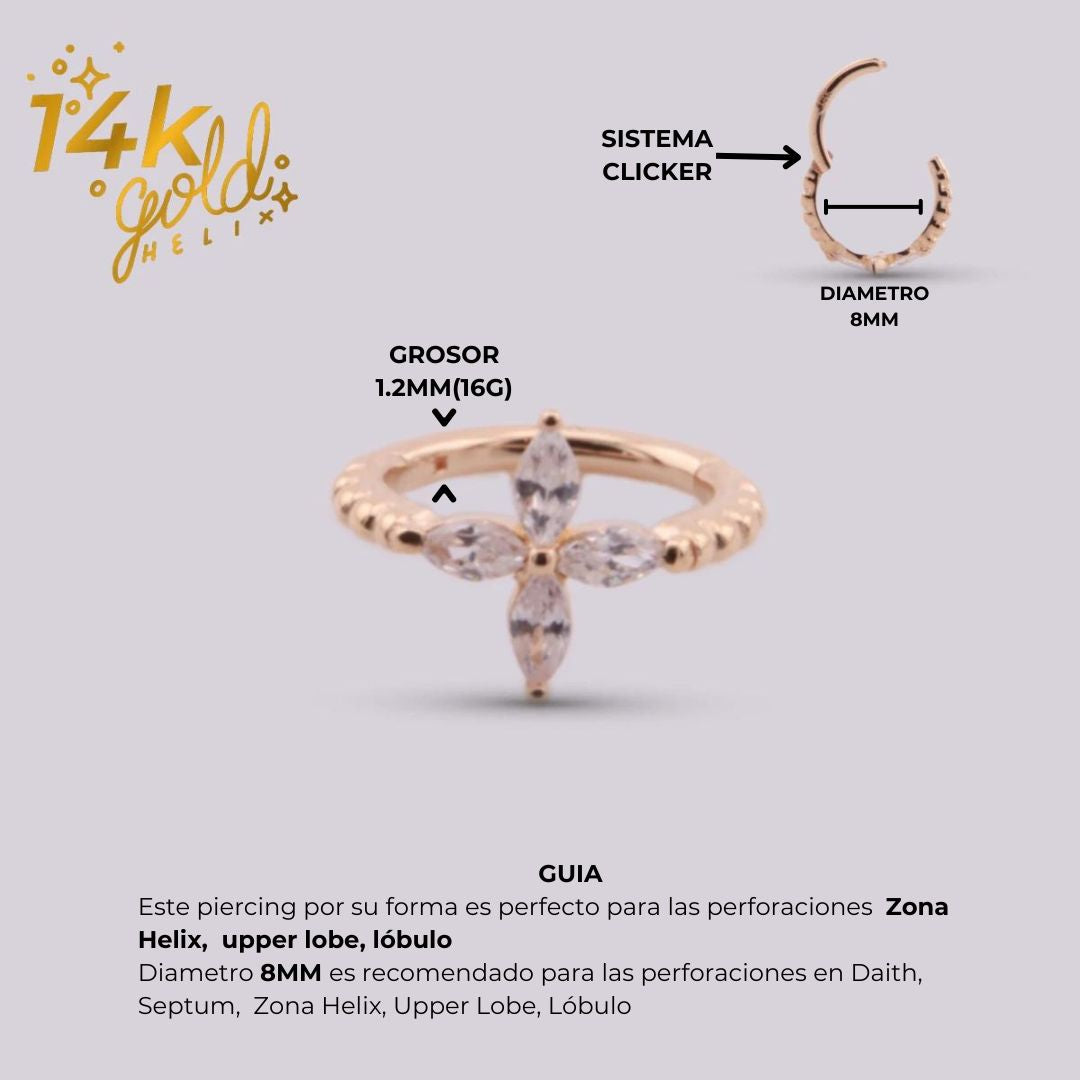 Joyas para Piercing en oro de 14k