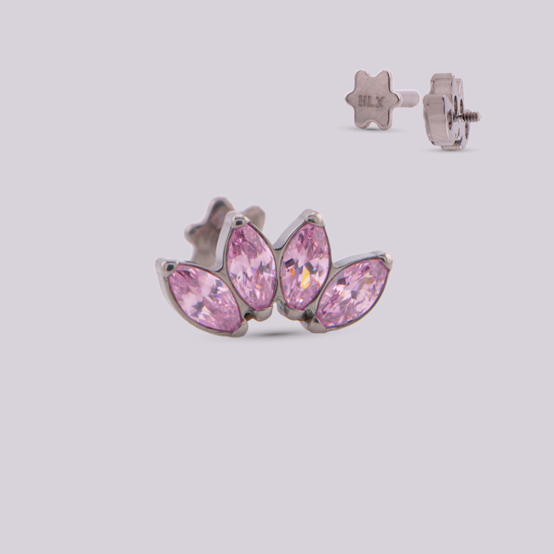 Labret Corona Sylvia en Titanio
