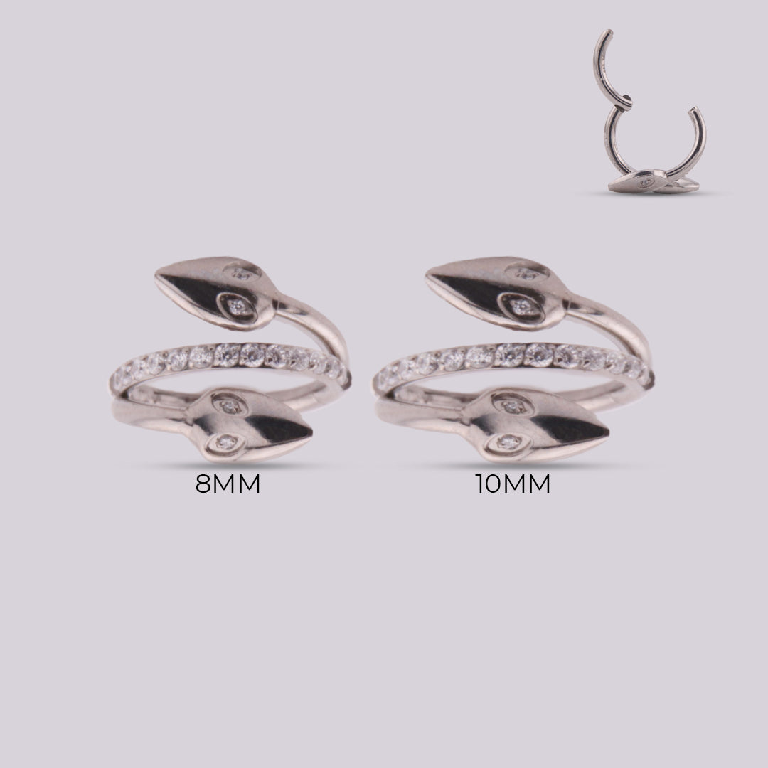 Aro Clicker Serpiente IZZY en Titanio