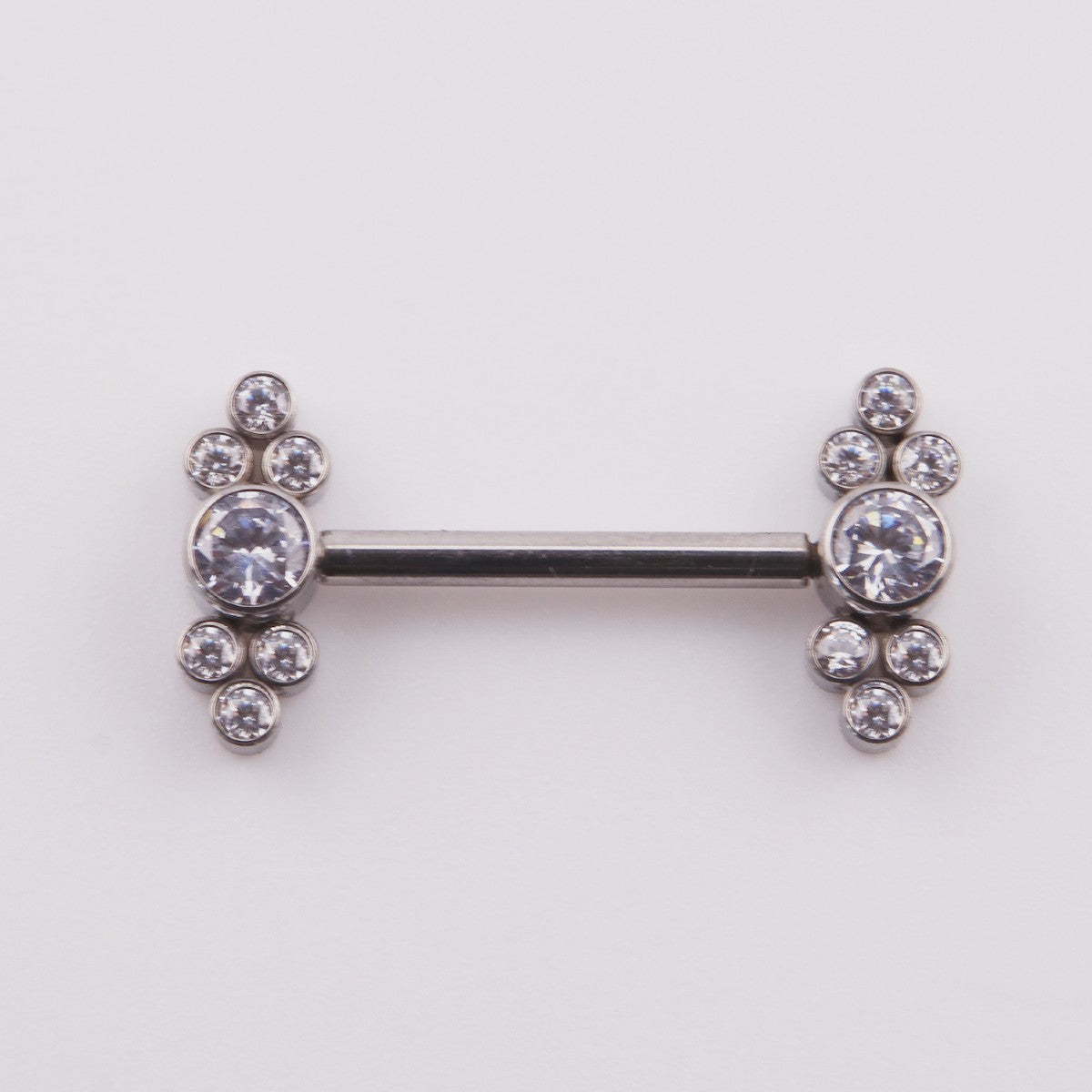 Isa Nipple Piercing in Titanium with Zirconia