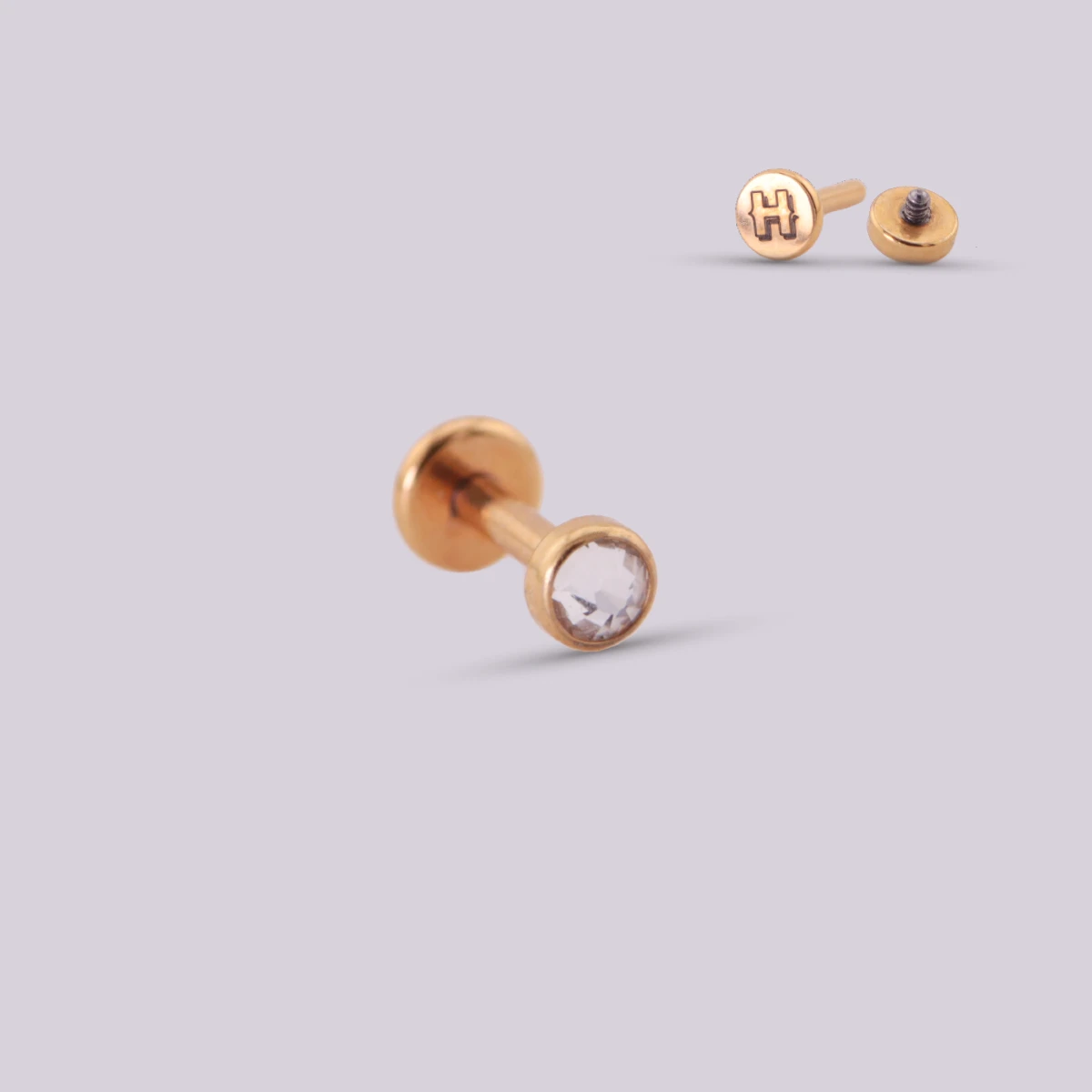 Labret Mirror en Titanio