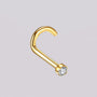 piercing en nariz en oro