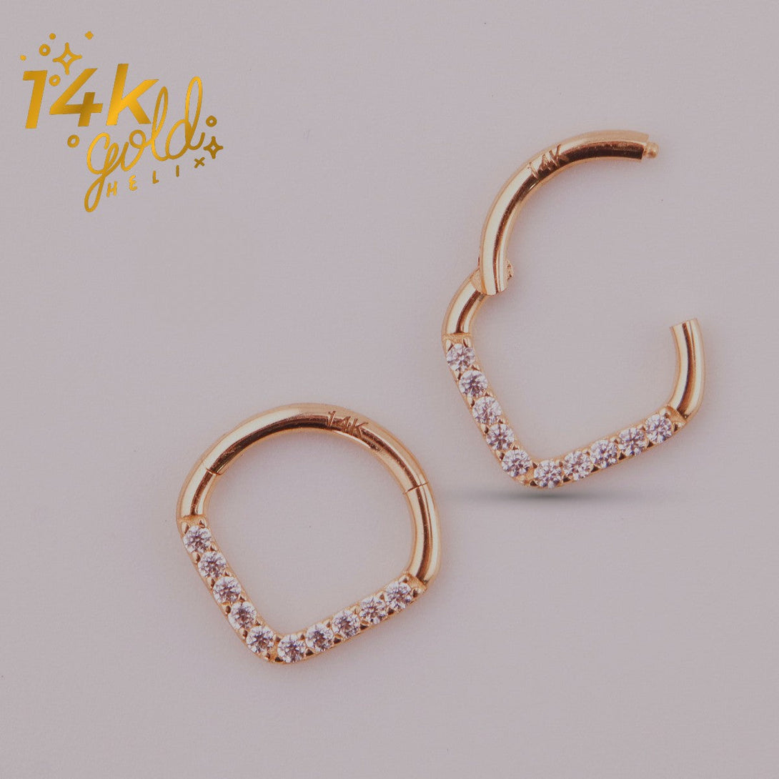 joyas para la perforación daith de lujo