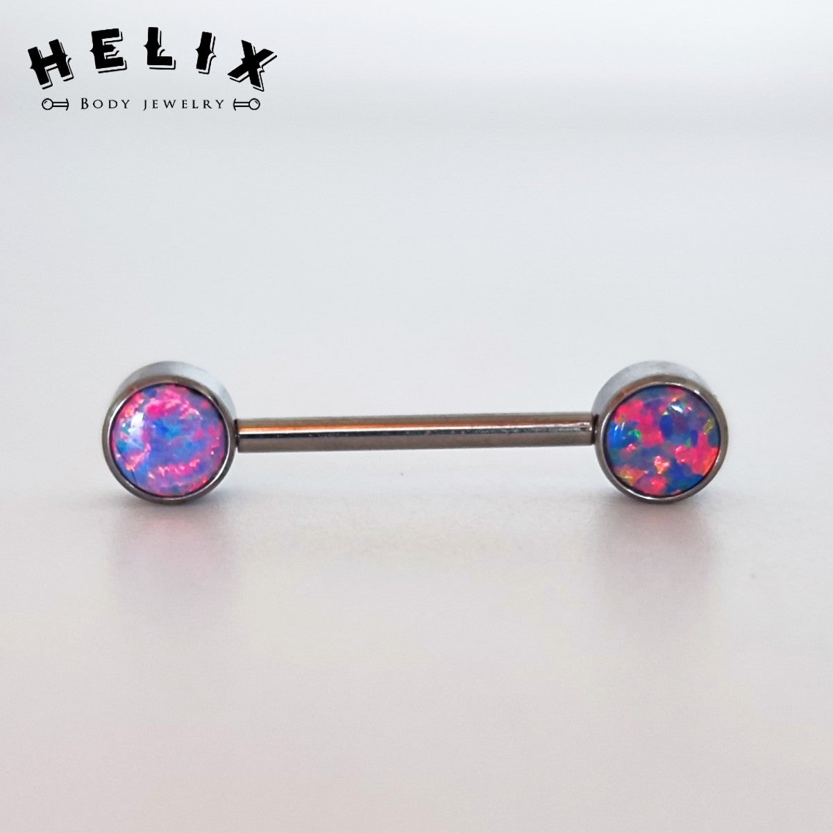 Joya para Pezón Sunset en Titanio con Ópalo