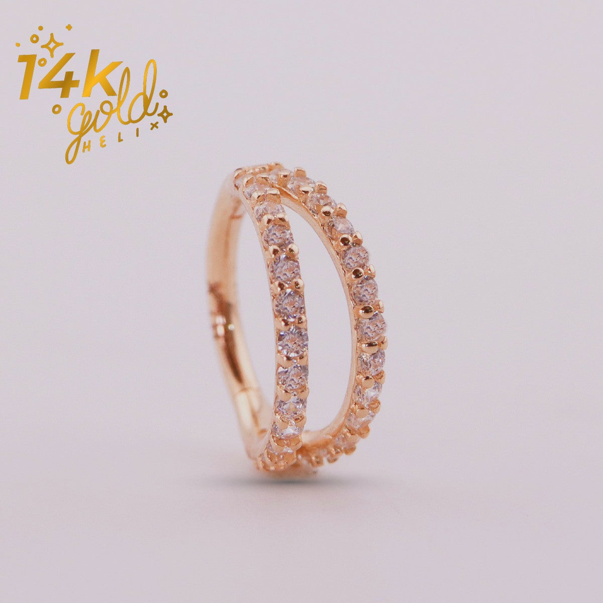 Labret Ágata en Oro 14K – Luxury Ágata